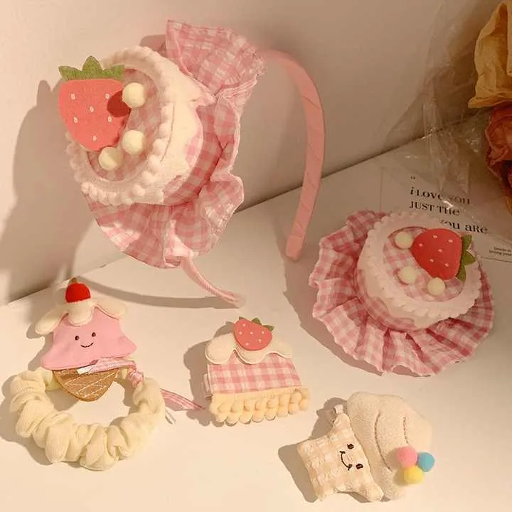 شعبية الوردي منقوشة قبعة دبوس الشعر لطيف . Popular Pink Plaid Hat Hairpin Cute