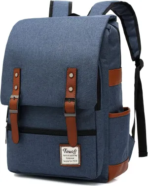 15.6 inch Laptop Backpack College School Backpacks for Women Men Work Business School Travel (Light Blue)