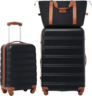 2 Piece Lightweight Luggage Set with Spinner Wheels, Expandable Suitcases, TSA Lock, Durable ABS Hardside, 20 Inch   28 Inch Carry On