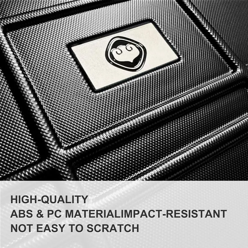 4 Piece Luggage Sets ABS PC Hardshell Luggage Hardside Carry On Travel Set Lightweight Suitcase Sets Spinner Wheels Suitcase with TSA Lock (12/20/24/28)
