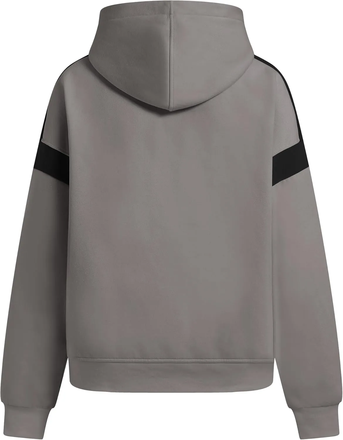 ABOCIW Womens Fleece Oversized Hoodie Sweatshirt Colour Block Panelling Long Sleeve Sweaters Pullover Tops