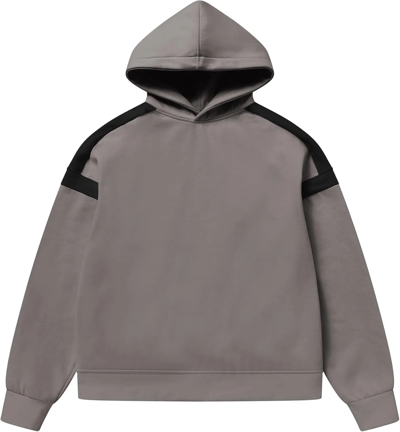 ABOCIW Womens Fleece Oversized Hoodie Sweatshirt Colour Block Panelling Long Sleeve Sweaters Pullover Tops