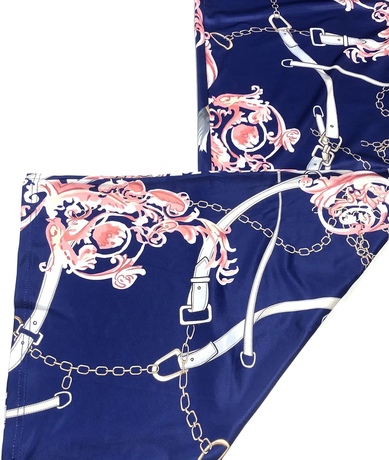 BOGURST Jumpsuits for Women Elegant Print High Waist Sexy V Neck Wide Leg Long Jumpsuit with Belt
