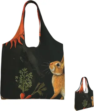 Canvas Tote Bag Reusable Grocery Bags Lightweight Handbag Cartoon Giraffe Tote Bag for Shopping Cloth Bags