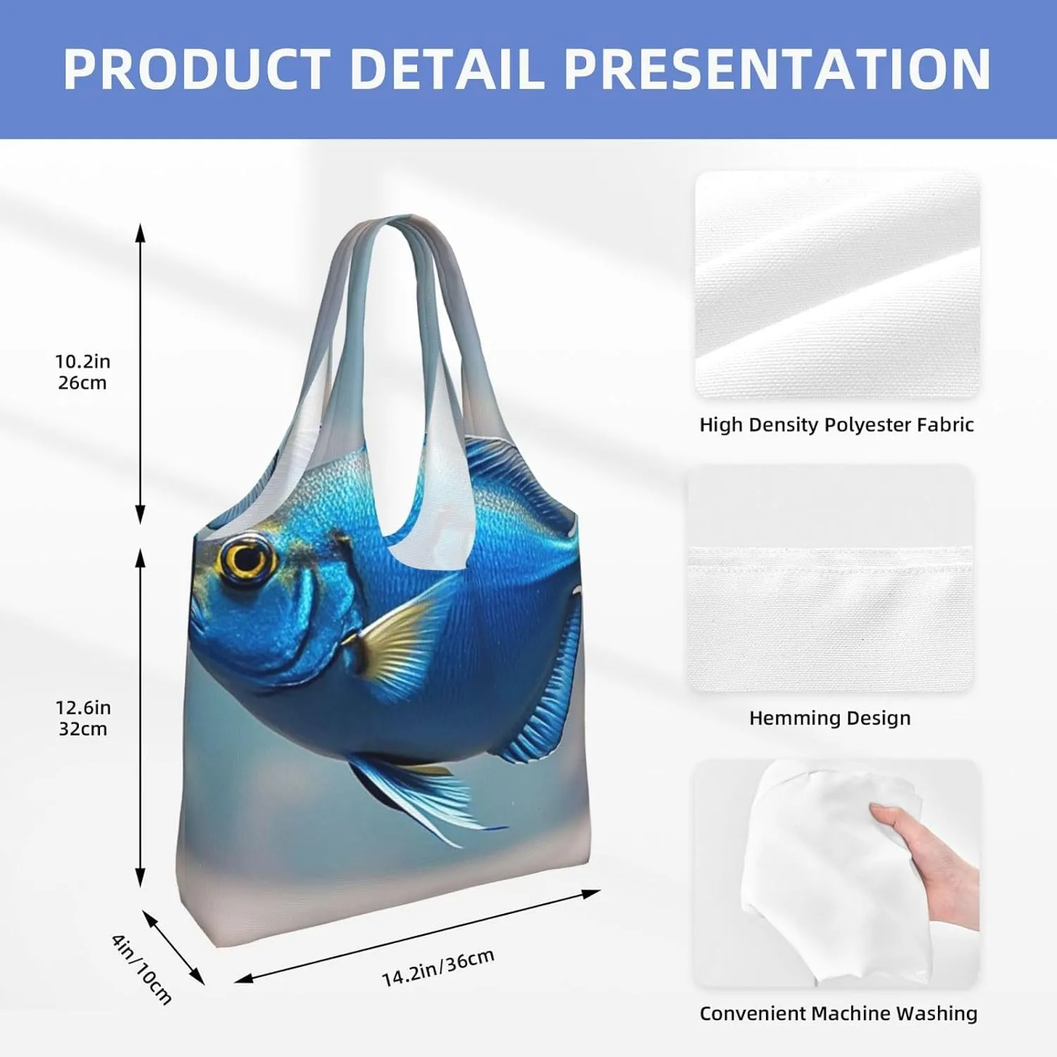 Canvas Tote Bag Reusable Grocery Bags Lightweight Handbag Cartoon Giraffe Tote Bag for Shopping Cloth Bags