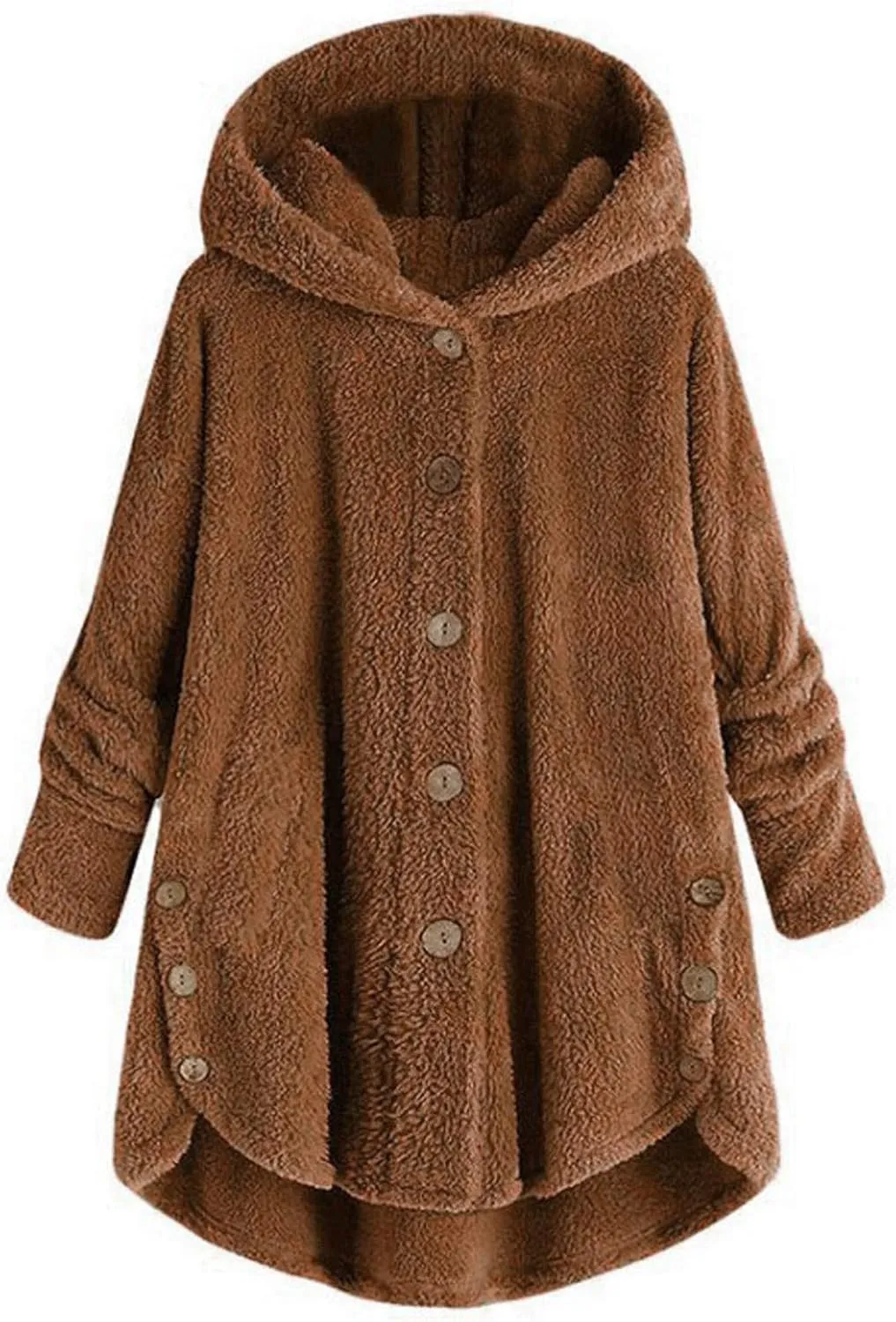 Ceboyel Women Teddy Sweatshirt Jacket Fleece Sweater Hoodies Fuzzy Sherpa Cute Pullover Tops Warm Fall Winter Clothing