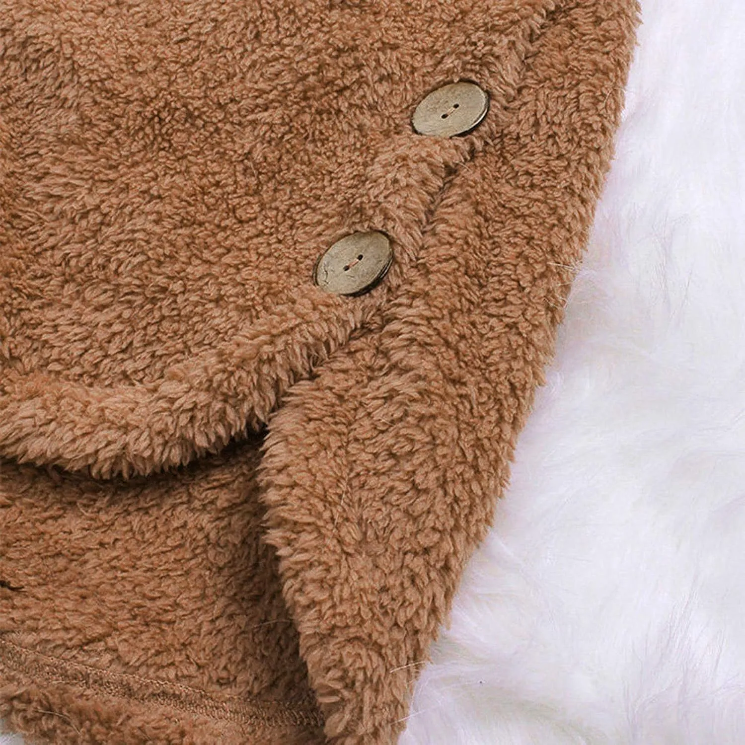 Ceboyel Women Teddy Sweatshirt Jacket Fleece Sweater Hoodies Fuzzy Sherpa Cute Pullover Tops Warm Fall Winter Clothing