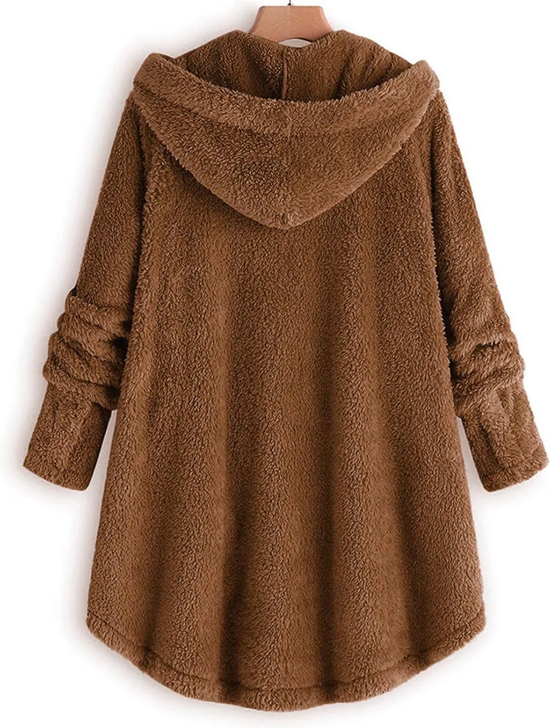 Ceboyel Women Teddy Sweatshirt Jacket Fleece Sweater Hoodies Fuzzy Sherpa Cute Pullover Tops Warm Fall Winter Clothing