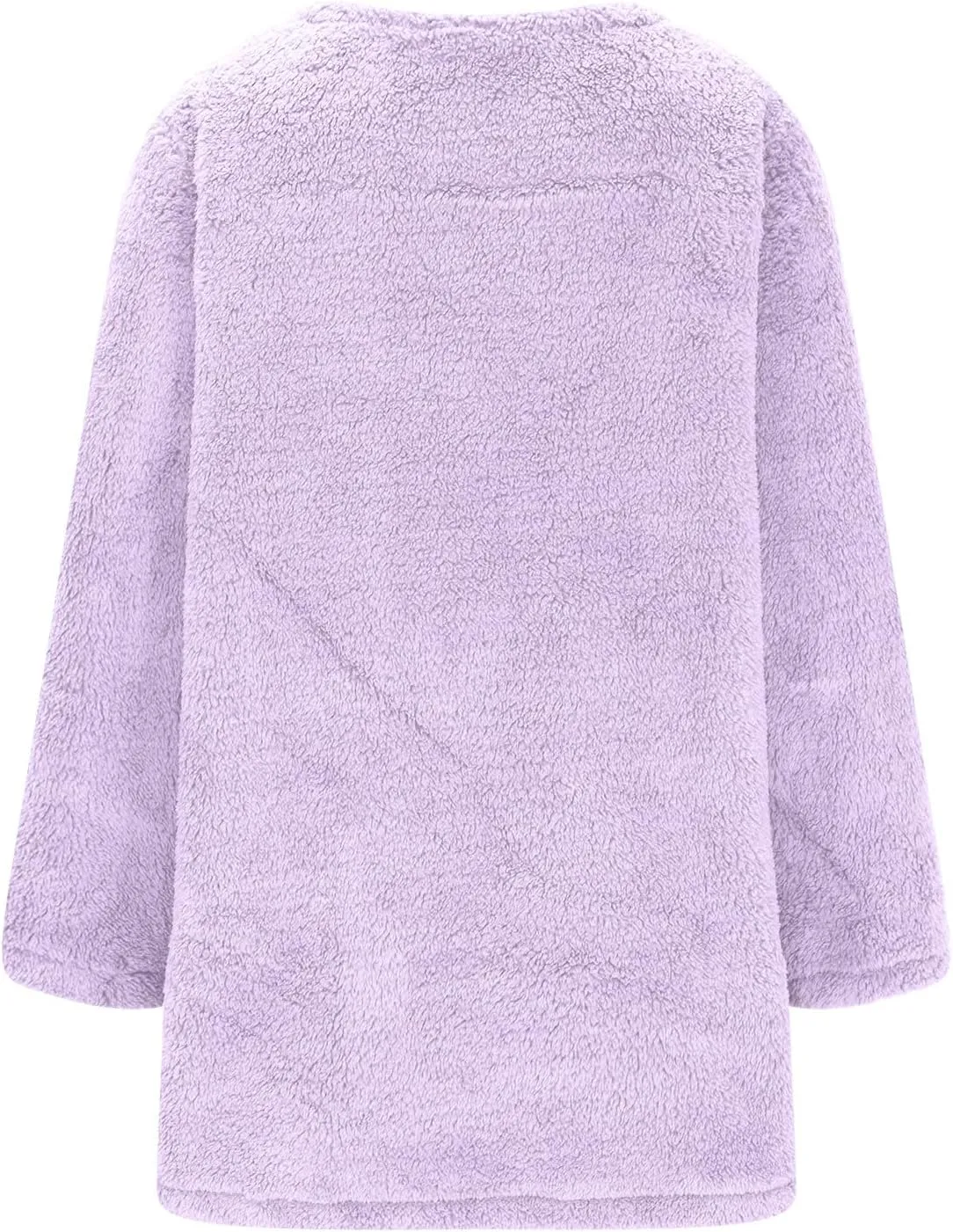 Ceboyel Womens Fleece Lined Sweatshirts Sherpa Fuzzy Sweater Long Sleeve Cute Tops Pullover Warm Winter Trendy Clothing