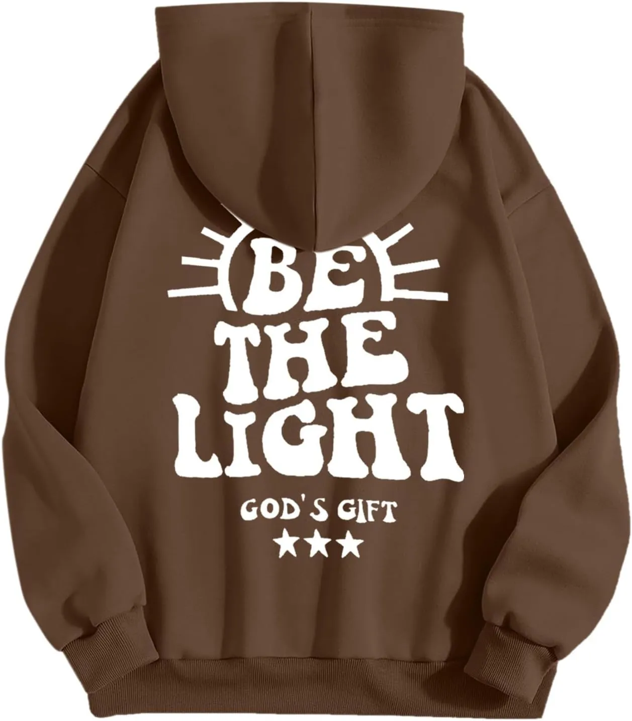 Christian Hoodies for Women Jesus Loves You Bible Verse Letter Graphic Oversized Y2K Hooded Long Sleeve Pockets Sweatshirts