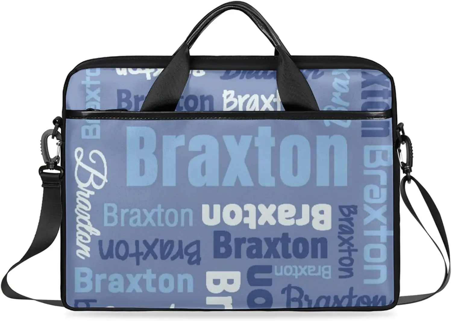 Custom Laptop Shoulder Bags with Name Personalized Laptop Bags with Multi-Pockets