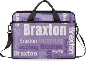 Custom Laptop Shoulder Bags with Name Personalized Laptop Bags with Multi-Pockets