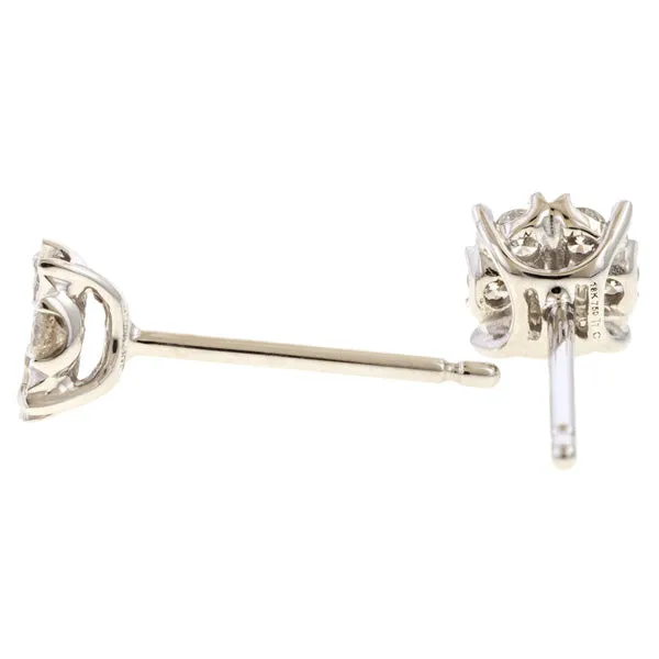 Diamond Cluster Stud Earrings