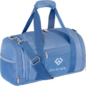 Eackrola Sports Gym Bag for Women & Men, Travel Duffel Bag Carry-on Bag, Lightweight Weekend Overnight Bag with Shoe Compartment & Wet Pocket,30LNavy Blue