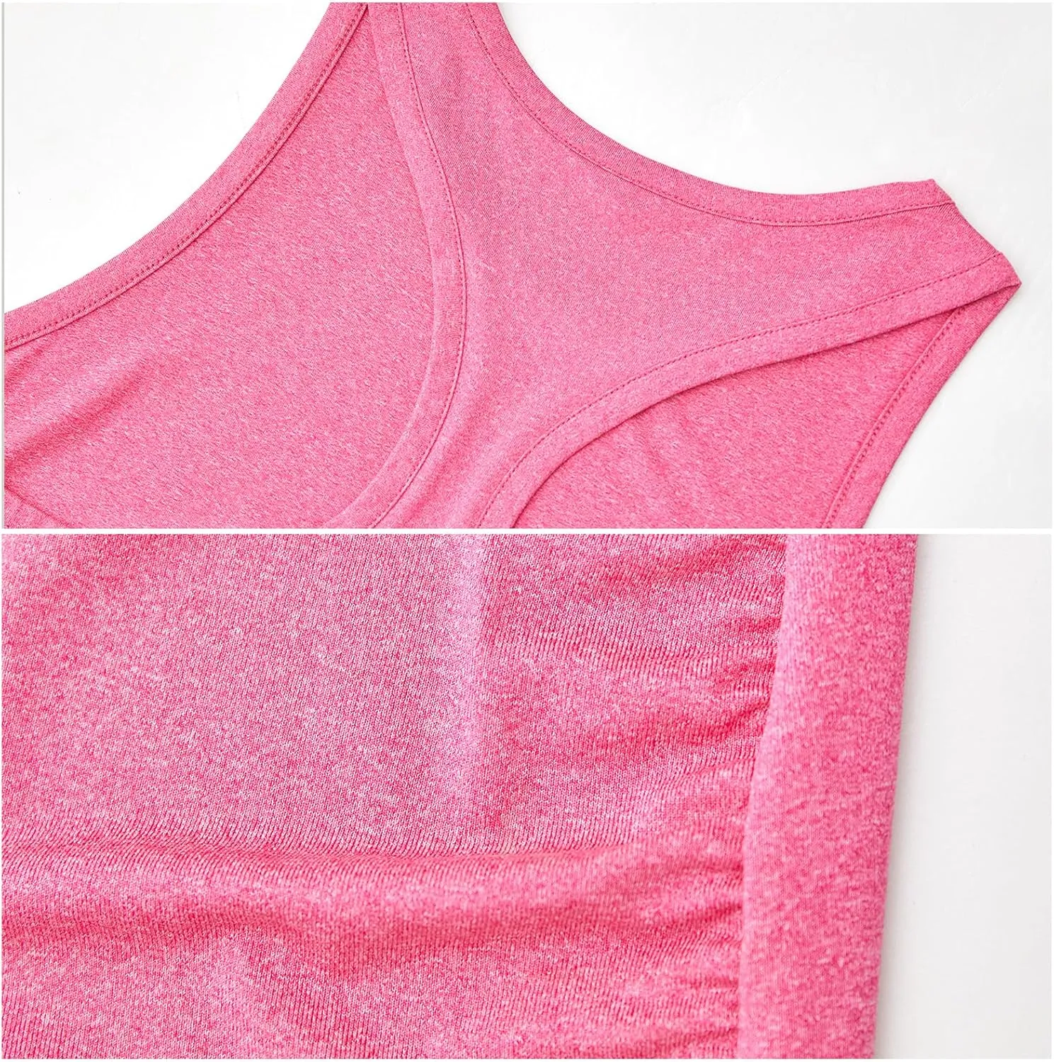 Ecavus Women's 3Pack Maternity Tank Tops Sleeveless Racerback Sport Top Pregnancy Athletic Yoga Shirts for Women