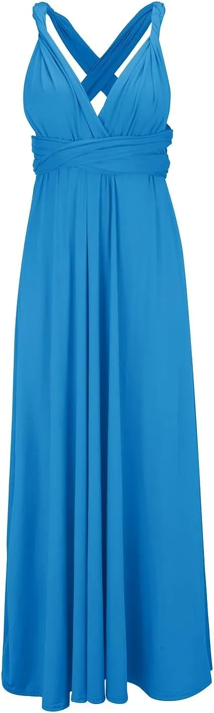 Formal Dresses for Women Elegant Evening Gowns Backless Gown Dress Convertible Multi Way Wrap Halter Cocktail Dress
