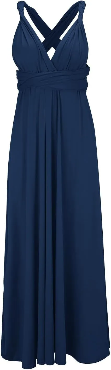 Formal Dresses for Women Elegant Evening Gowns Backless Gown Dress Convertible Multi Way Wrap Halter Cocktail Dress