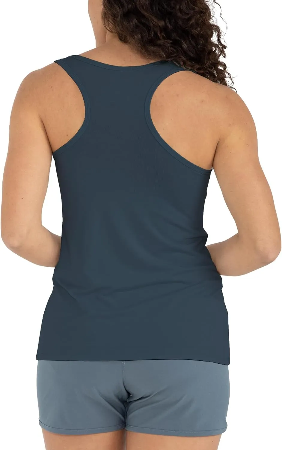 Free Fly Women's Motion Racerback Tank - Moisture Wicking Bamboo Viscose Breathable Active Tank with Sun Protection UPF 50 