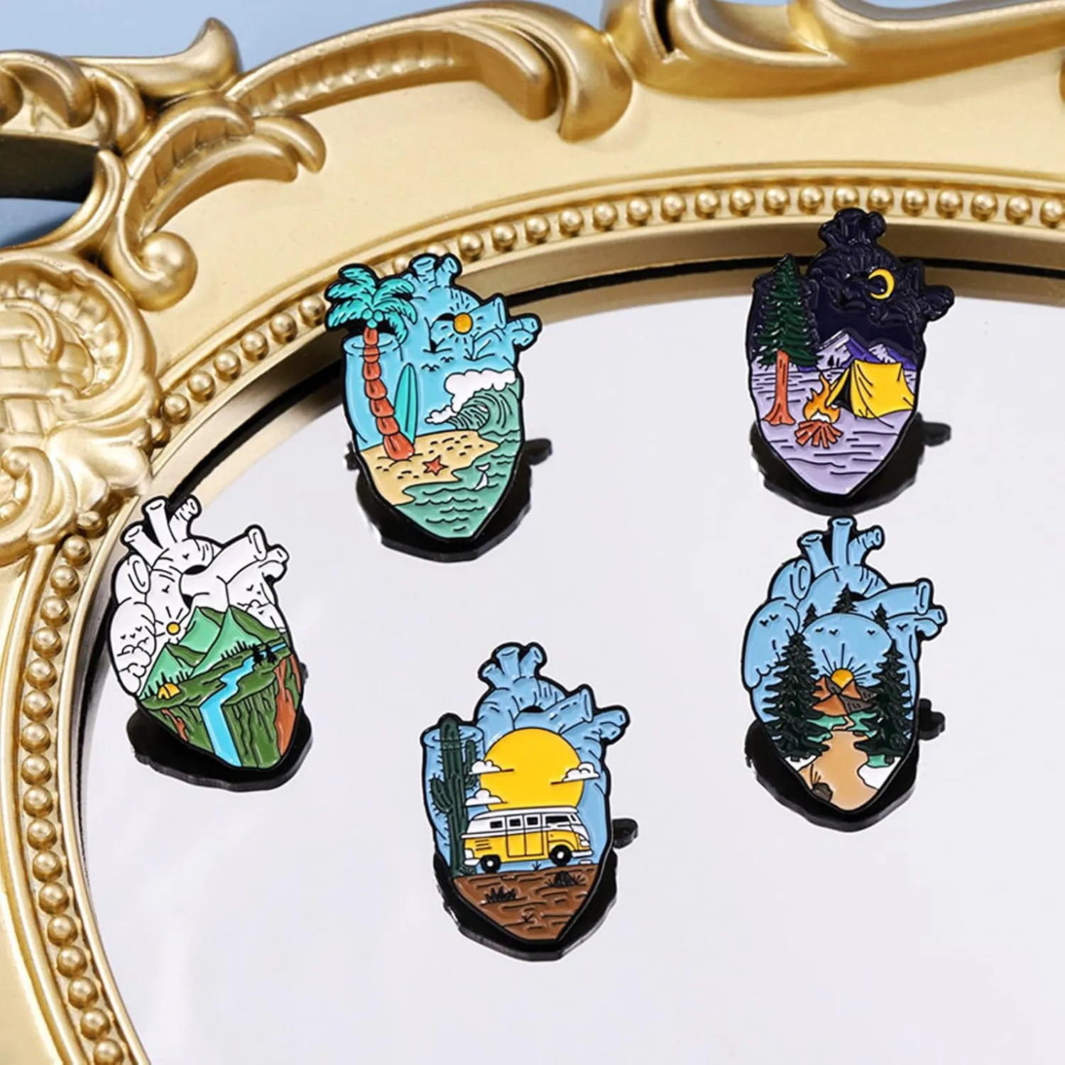 Funny Enamel Pins Set Anime Pins for Backpacks Aesthetic Cute Lapel Pins for Hat Fun Pins for Clothes Movie Commemorative Badge