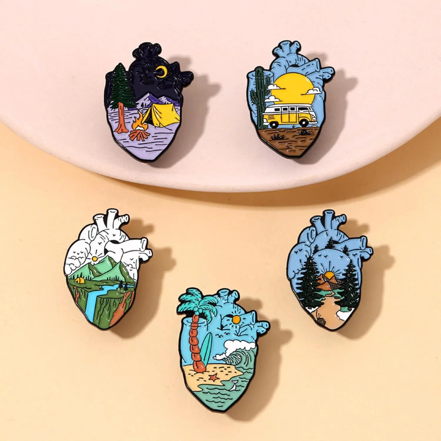 Funny Enamel Pins Set Anime Pins for Backpacks Aesthetic Cute Lapel Pins for Hat Fun Pins for Clothes Movie Commemorative Badge