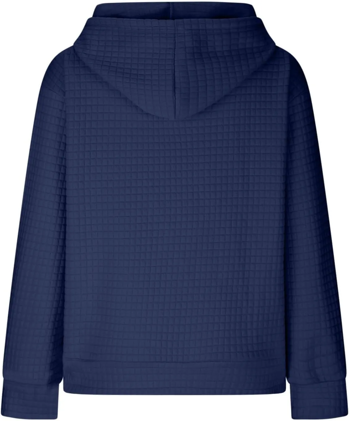 GOFULY Womens Hoodies Pullover Fall Waffle Knit Sweatshirt Winter Long Sleeve Shirts Solid Drawstring Hoodies With Pocket