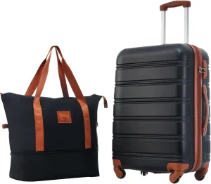 Hardshell Luggage Sets 24inches   Bag Spinner Suitcase with TSA Lock Lightweight