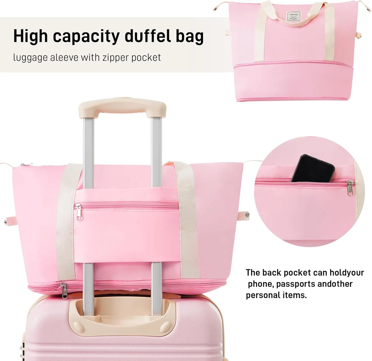 Hardshell Luggage Sets 2Pcs   Bag Spinner Suitcase with TSA Lock Lightweight 20"   24"