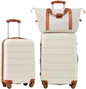 Hardshell Luggage Sets 2Pcs   Bag Spinner Suitcase with TSA Lock Lightweight 20"   24"