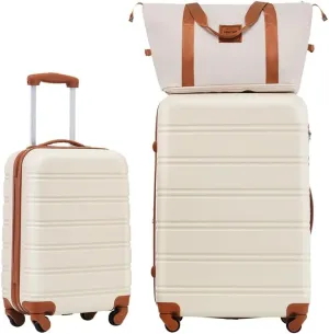 Hardshell Luggage Sets 2Pcs   Bag Spinner Suitcase with TSA Lock Lightweight 20"   28"