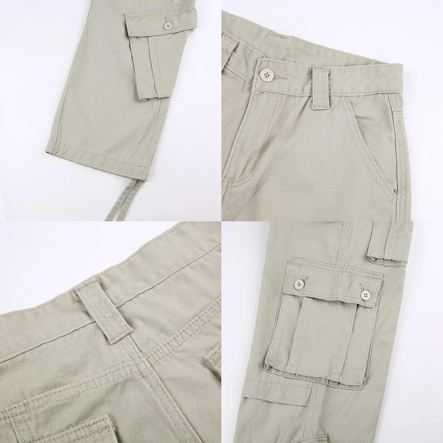 High Waisted Cargo Jeans for Women Straight Wide Leg Y2k Streetwear Cargo Pants Baggy Boyfriend Denim Pants with Pockets