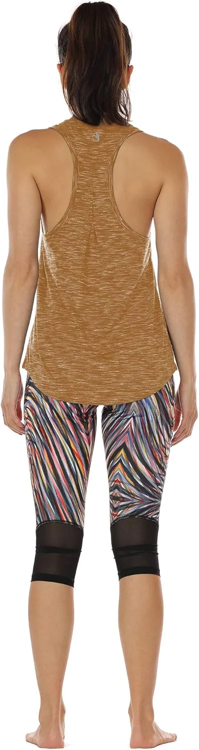icyzone Workout Tank Tops for Women - Athletic Yoga Tops, Racerback Running Tank Top, Gym Exercise Shirts