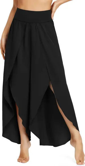 IUGA Flowy Pants for Women Wide Leg High Waisted Palazzo Boho Beach Harem Pants for Casual Dance Summer