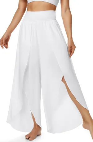 IUGA Flowy Pants for Women Wide Leg High Waisted Palazzo Boho Beach Harem Pants for Casual Dance Summer