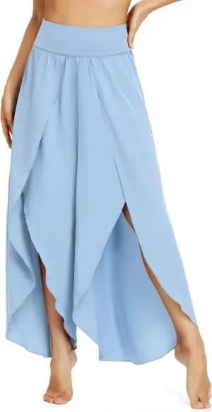 IUGA Flowy Pants for Women Wide Leg High Waisted Palazzo Boho Beach Harem Pants for Casual Dance Summer