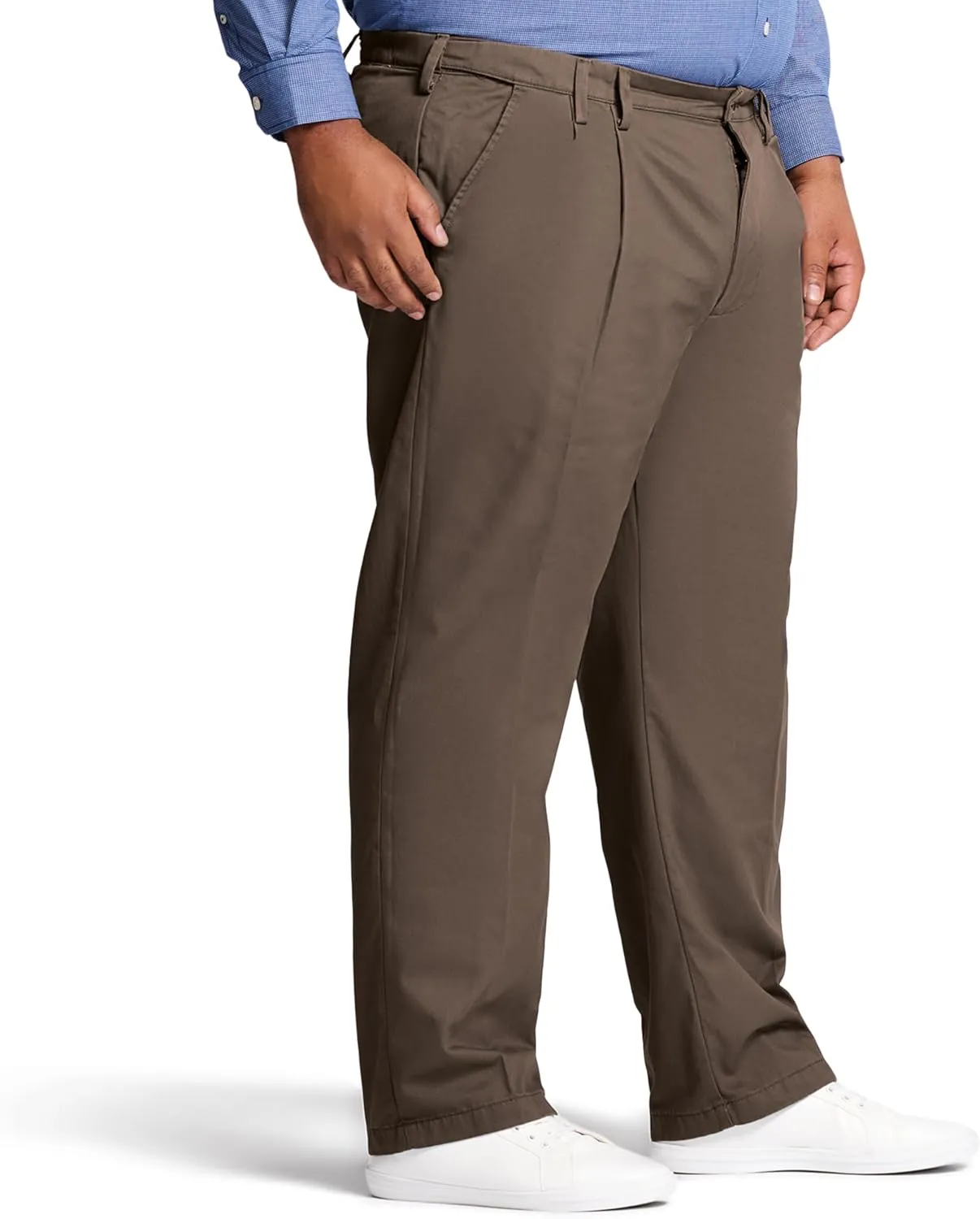 IZOD Men's Big-and-Tall American Chino Double-Pleated Pants