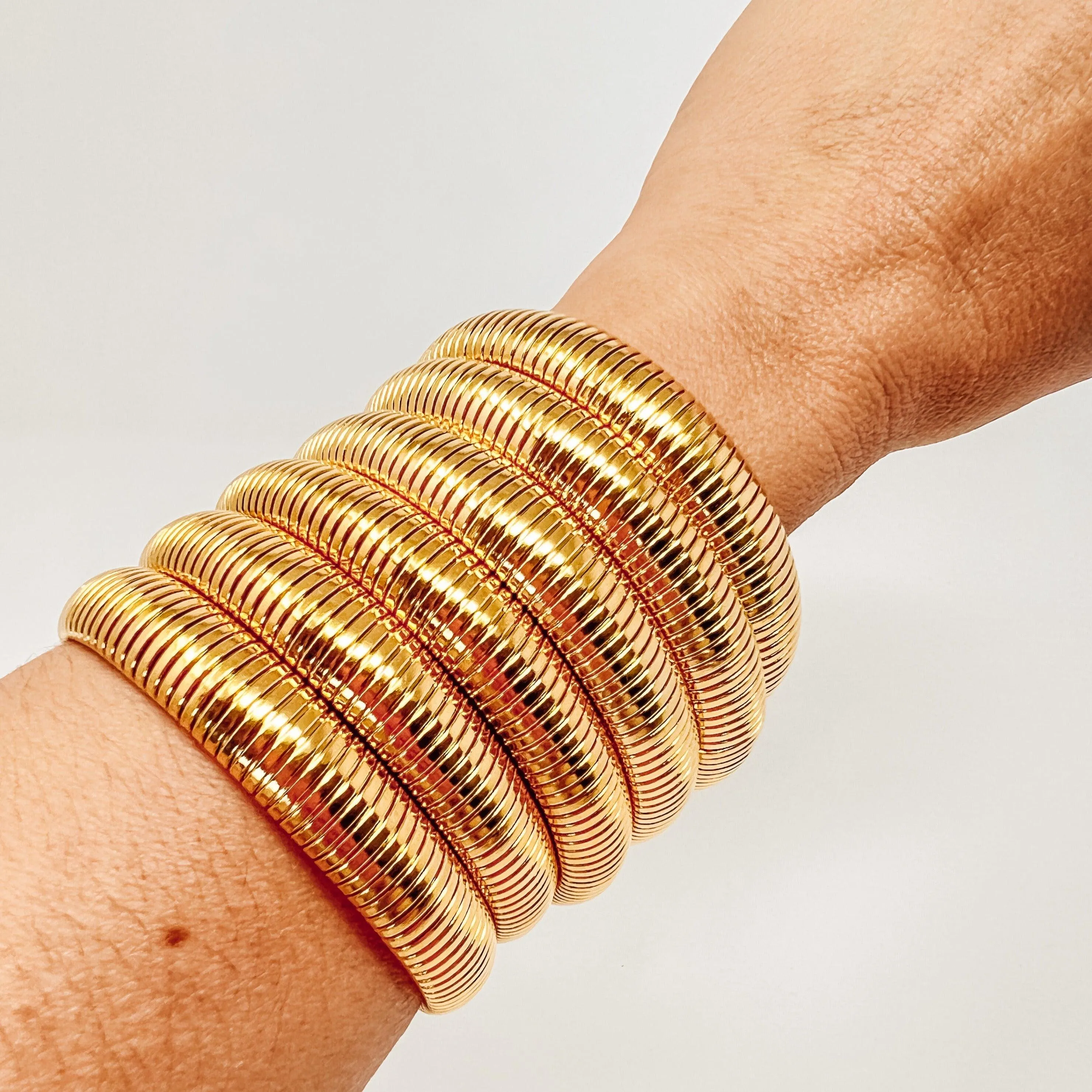 Jasmine Flex Snake Chain Coil Bracelet