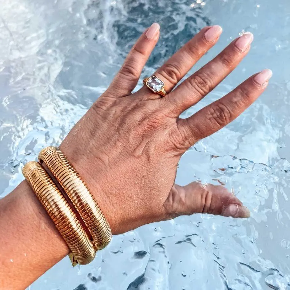 Jasmine Flex Snake Chain Coil Bracelet