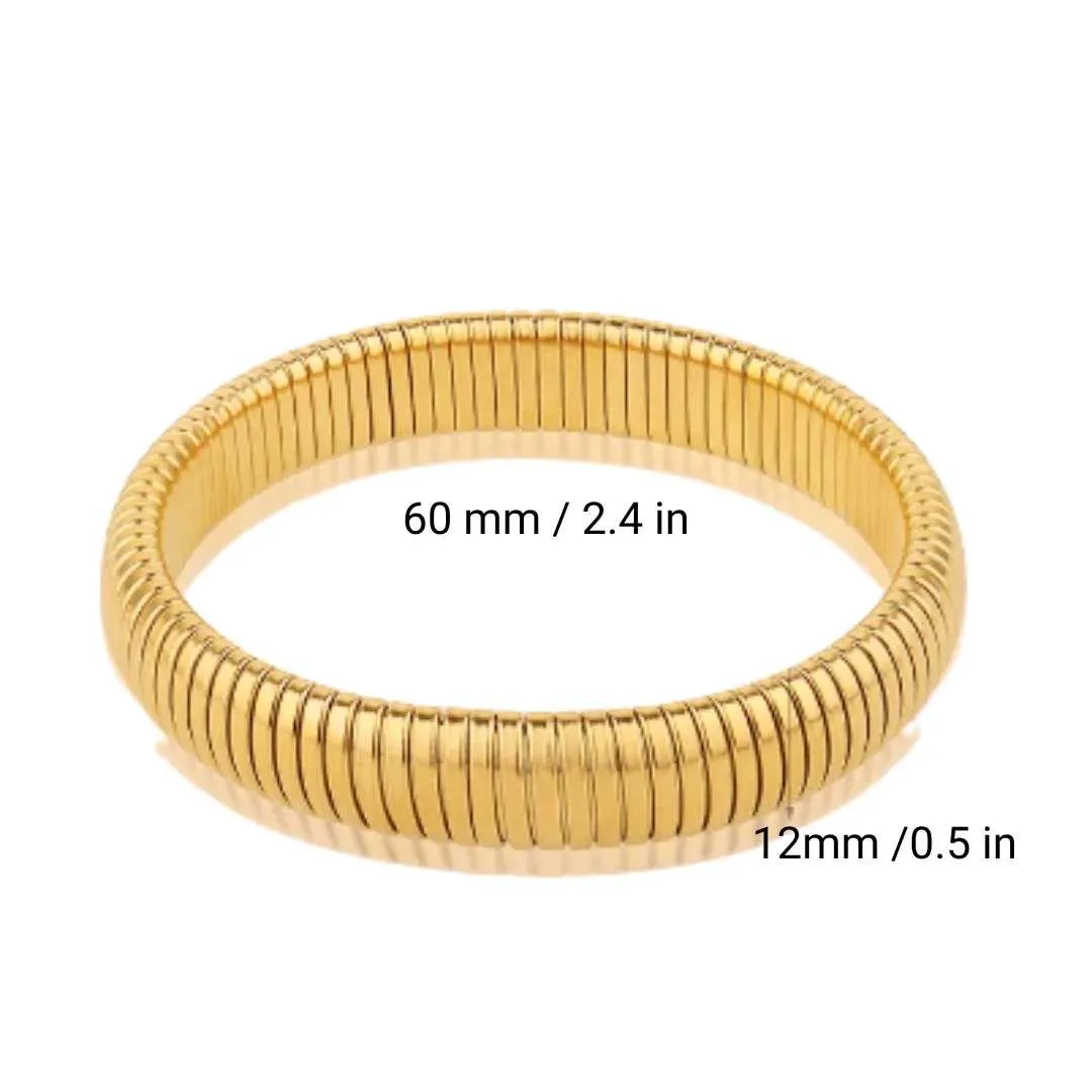 Jasmine Flex Snake Chain Coil Bracelet