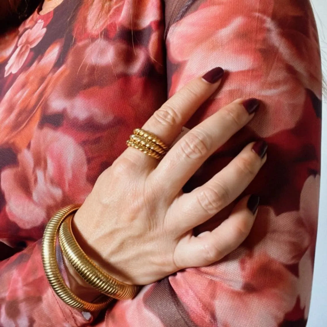 Jasmine Flex Snake Chain Coil Bracelet