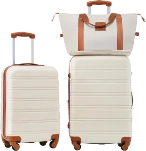 Kangmusi Hardshell Luggage Sets 2Pcs   Bag Spinner Suitcase with TSA Lock Lightweight 20"   24"
