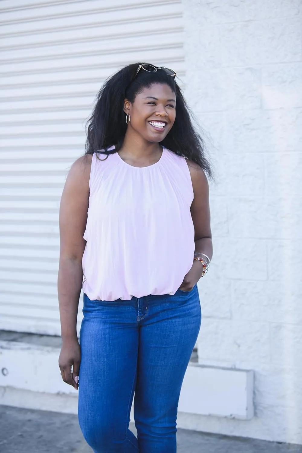 Kindred Bravely Piper Bubble Hem Nursing Tank | Breastfeeding & Pumping Shirt