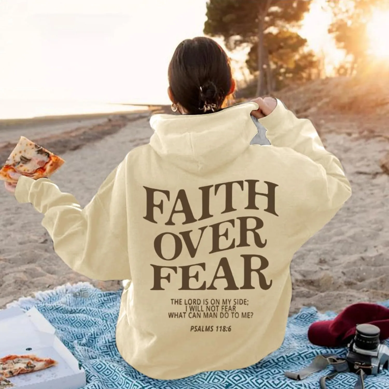 Love Like Jesus Graphic Christian Hoodies for Women Girls Oversized Long Sleeve Sweatshirts Drawstring Pockets Pullover Tops