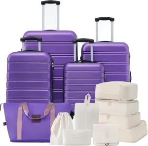 Luggage Sets 13 Piece Suitcase Set 16/20/24/28 IN,Carry on Luggage and Travel Bag TSA Lock Expandable,Hard Case Luggage with Spinner Wheels