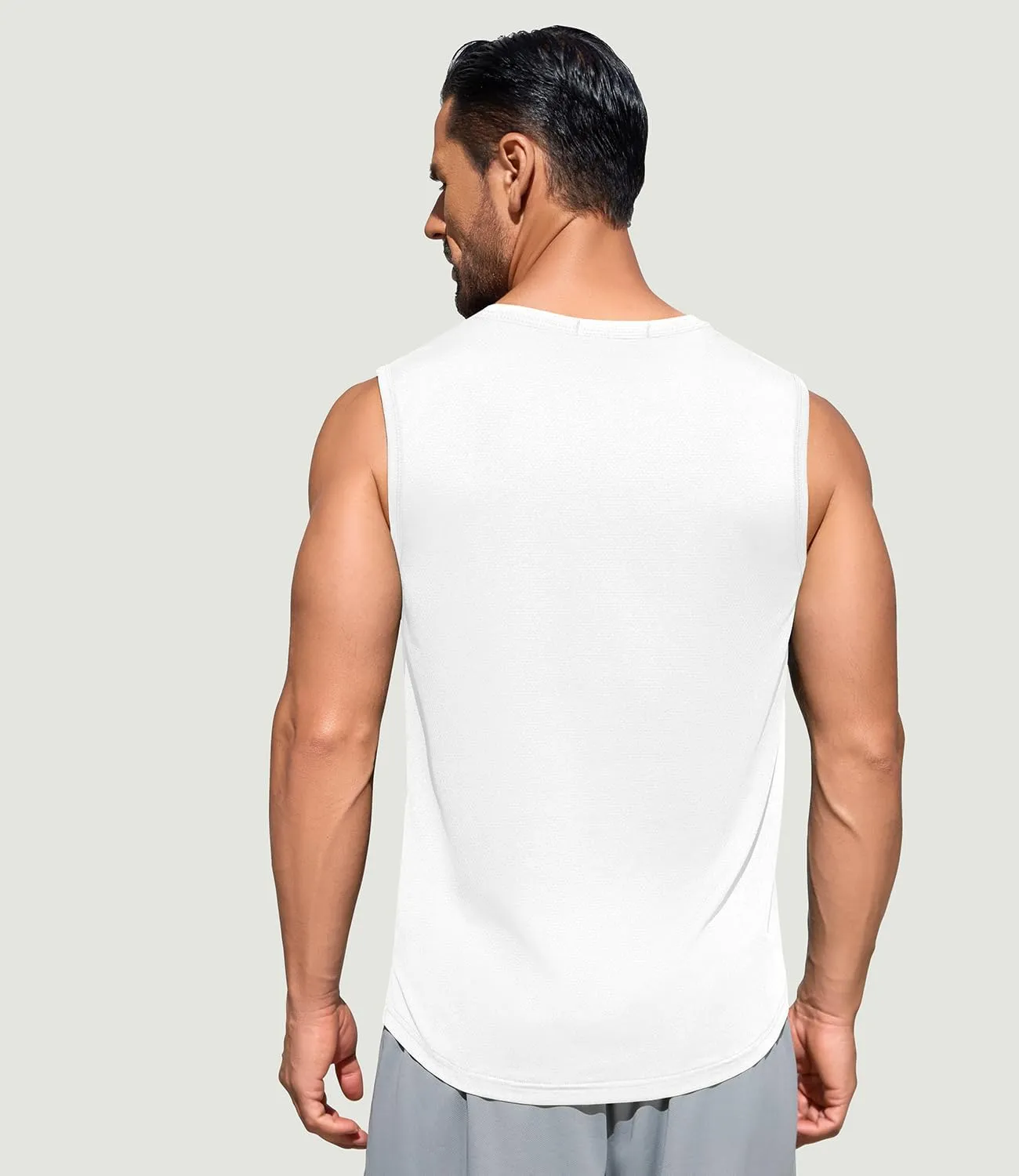 Men's Gym Tank Top Quick Dry 3 Pack Sleeveless Muscle Shirts Sun Protection UPF50  Running Workout Tank Tops