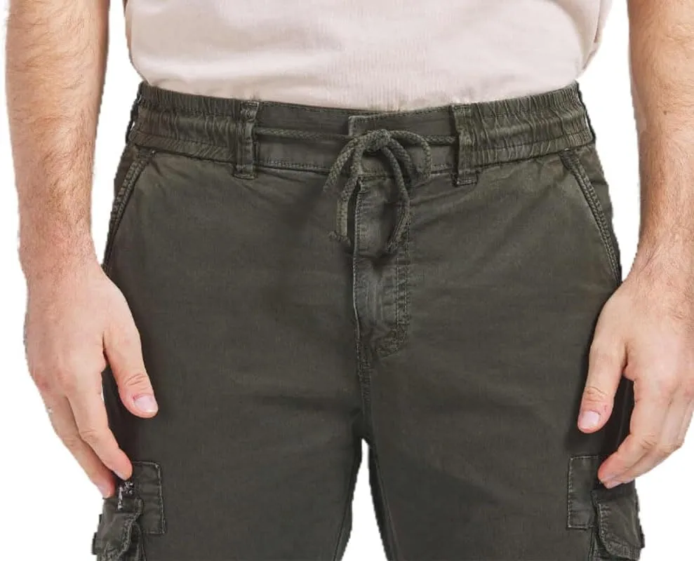 Men's Joggers Work Camo Chino Utility Combat Pants Trousers with Multi Pockets for Spring
