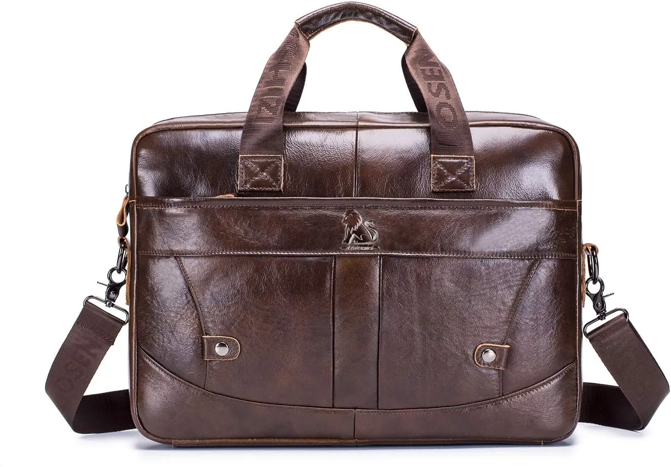 Men's Laptop Bags, Shoulder Bag Leather Handbag Bag Briefcase Grand Computer Bag