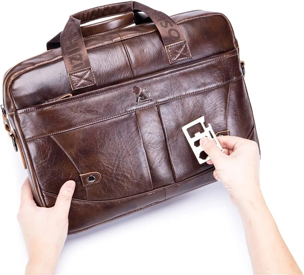 Men's Laptop Bags, Shoulder Bag Leather Handbag Bag Briefcase Grand Computer Bag