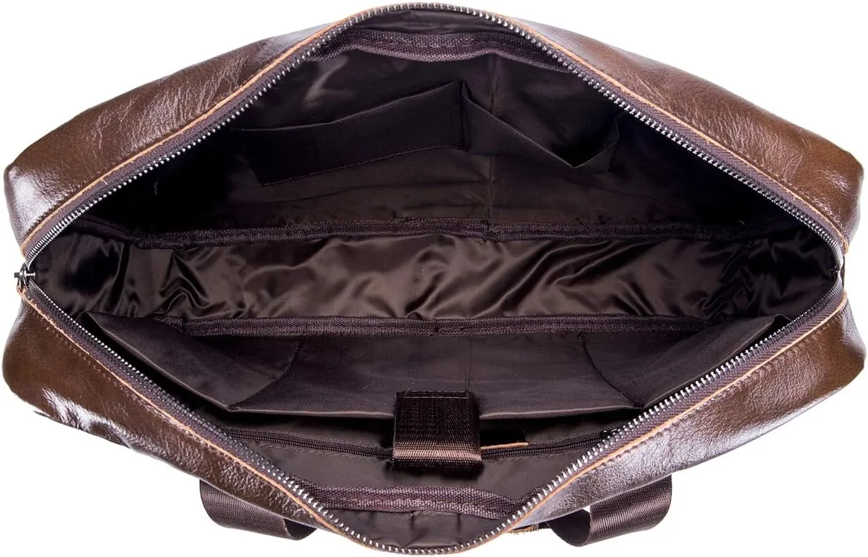 Men's Laptop Bags, Shoulder Bag Leather Handbag Bag Briefcase Grand Computer Bag