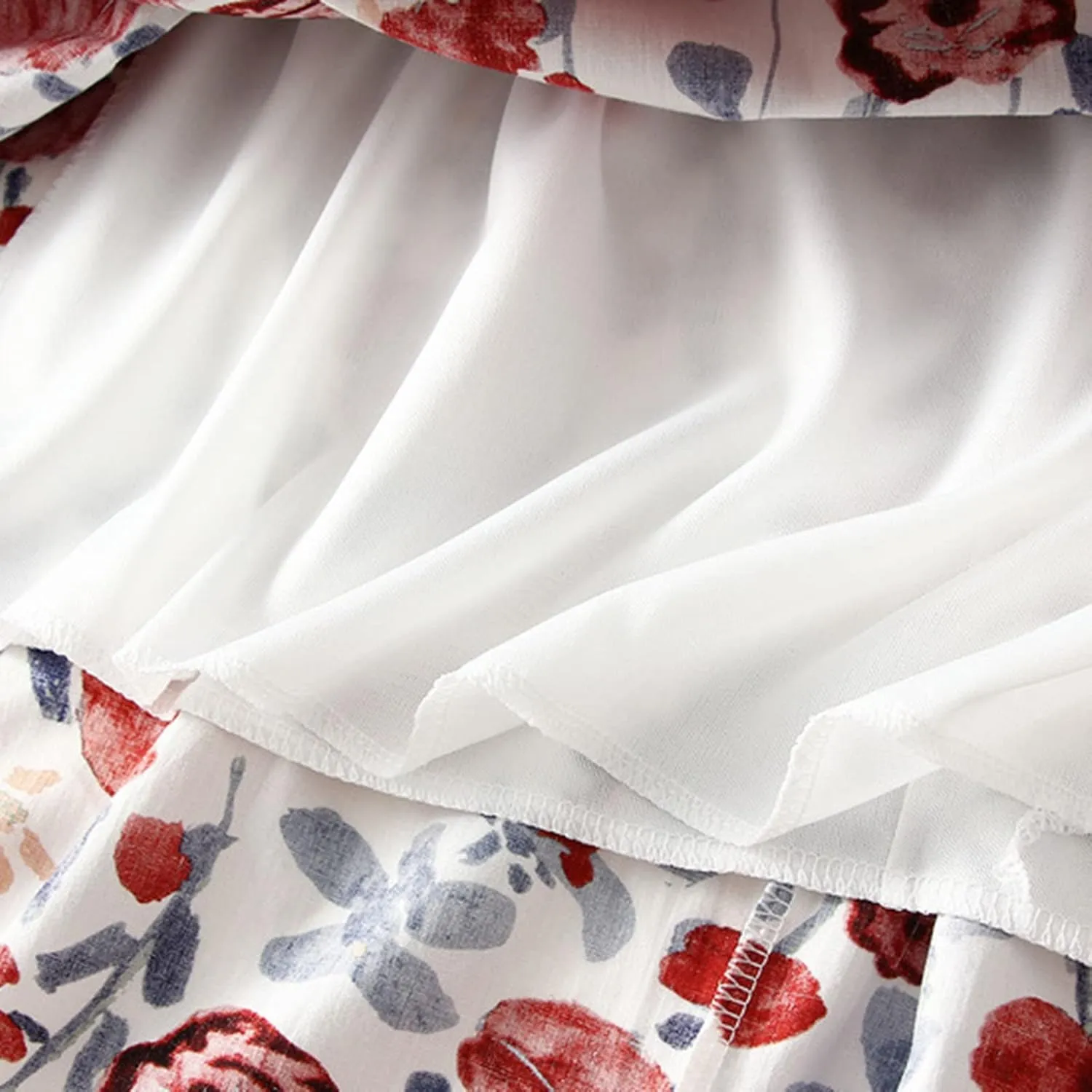 Midi Skirts for Women Floral Printed Midi Skirt High Waisted A Line Skirt Elastic Waist Skirt Pleated Skirts Midi