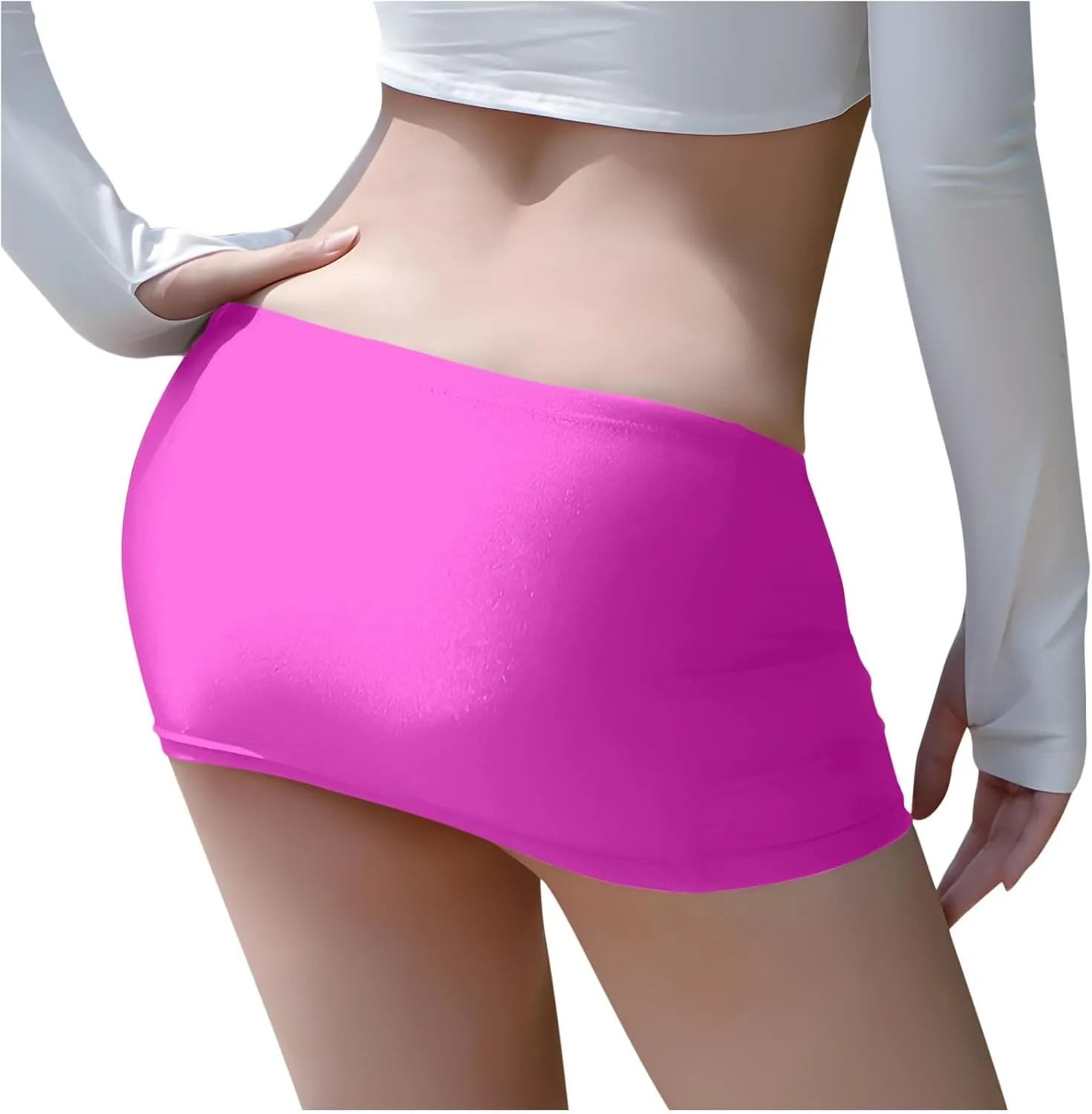 Mini Skirts for Women Sexy Low Waisted Wrap Bodycon Skirt Lingerie Solid Color Comfort Summer Skirts 2025 Outfits